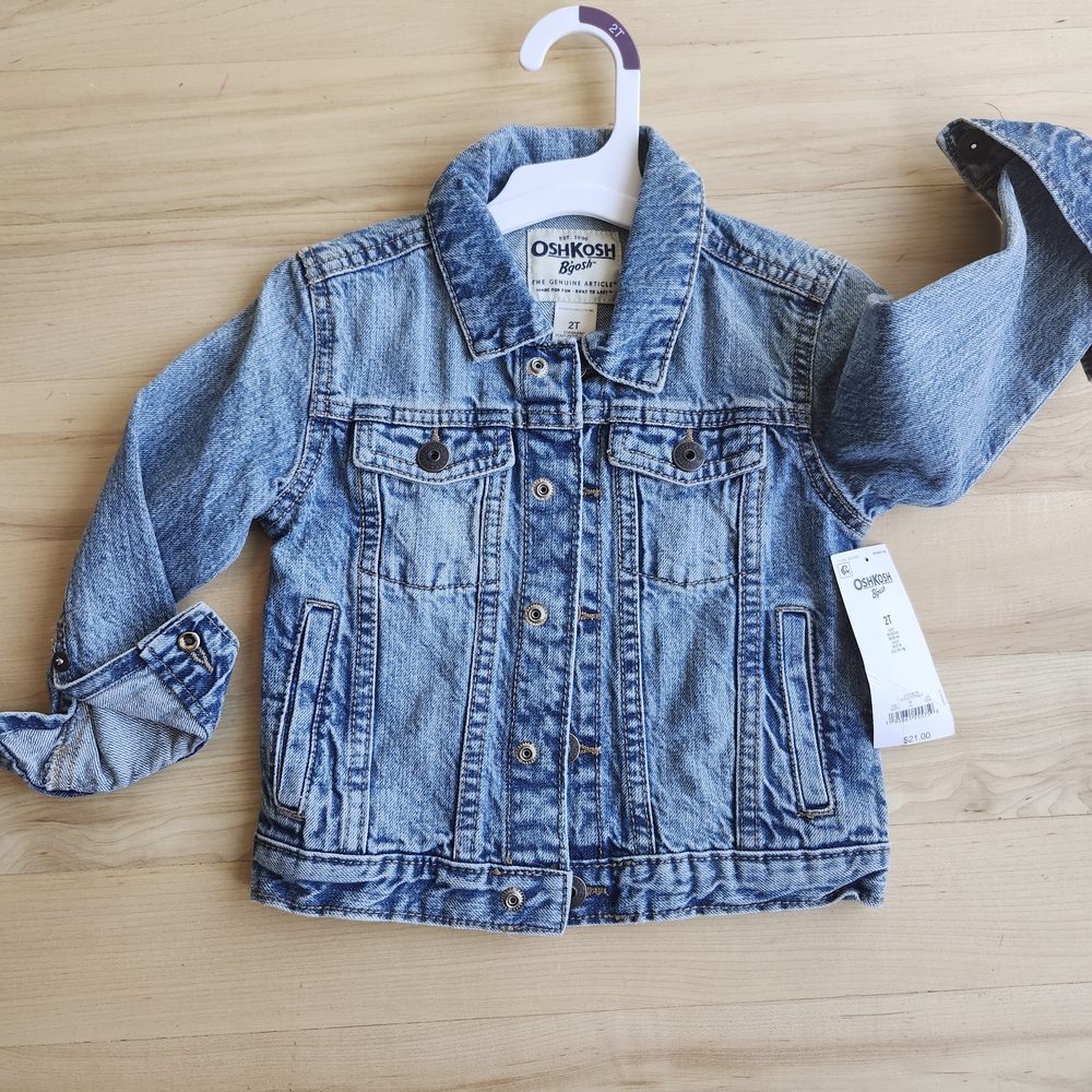 OshKosh B'gosh Blue Denim Jacket NEW Kids 2T